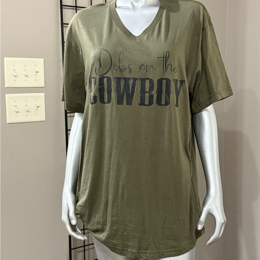 Olive Green Graphic T-Shirt